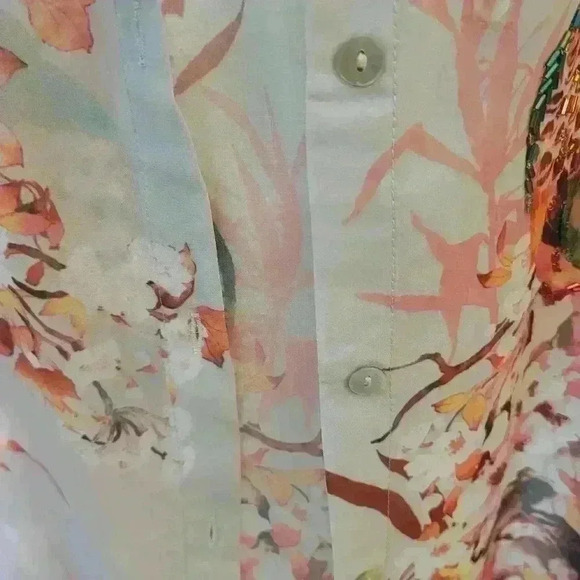 DENNIS by Dennis Basso Long Sheer Top - Picture 6 of 8